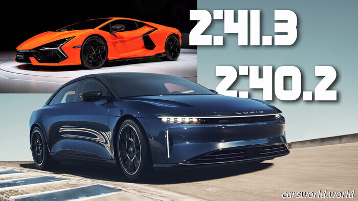 Lucid Air Outperforms Lamborghini Revuelto in C&D's Annual Lightning Lap Competition | Carscoops